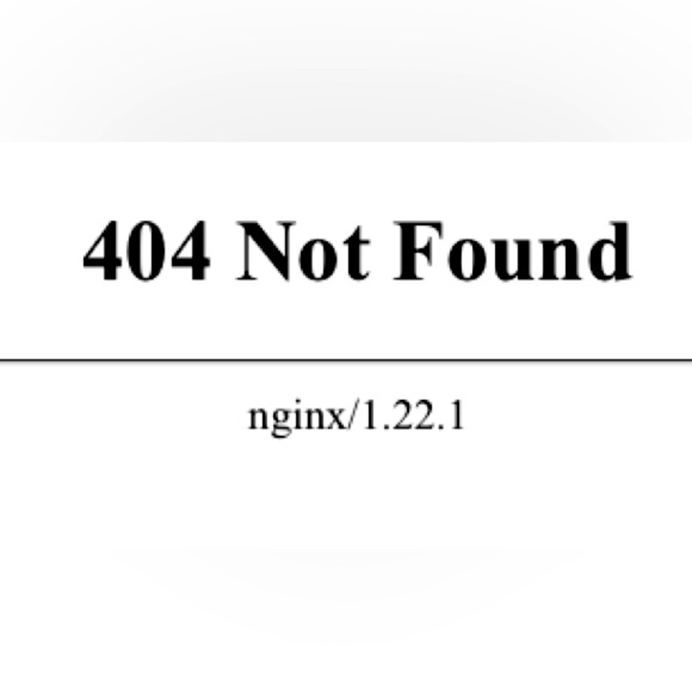 404 Page Not Found